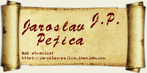 Jaroslav Pejica vizit kartica